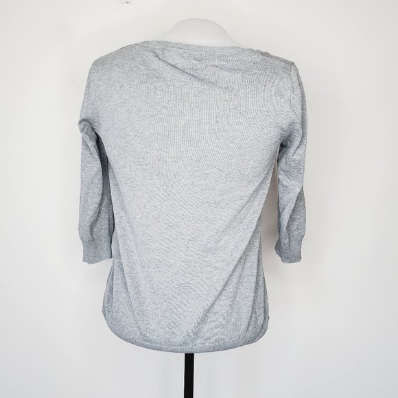 ZARA Cotton Grey Lightweight Cardigan - Picture 5 of 9